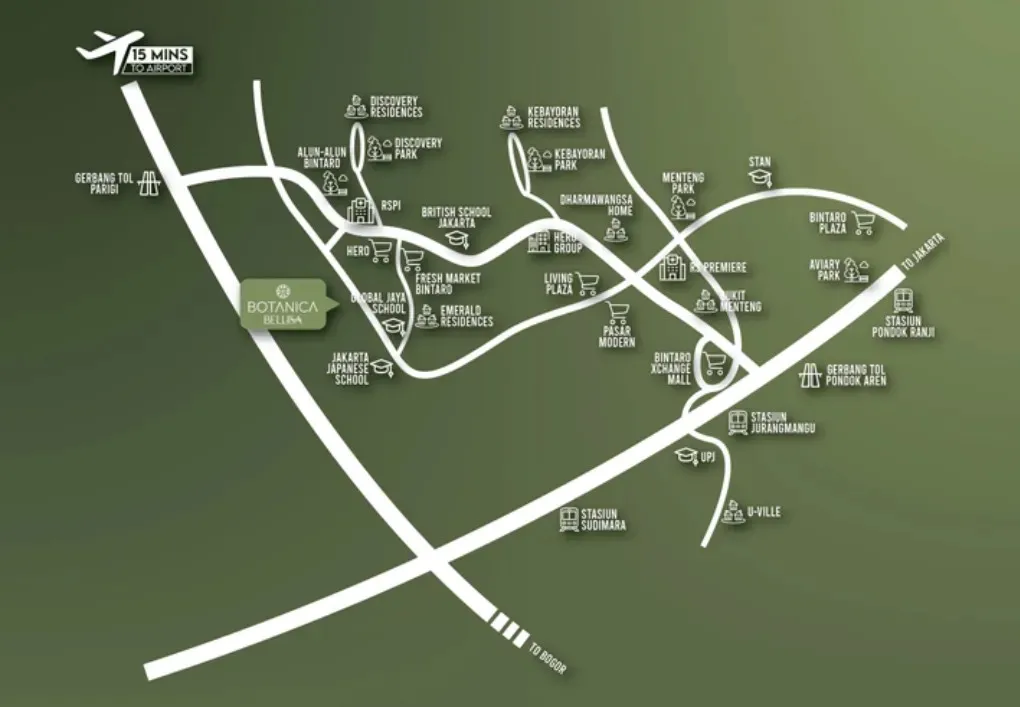 Gambar lokasi peta Cluster Bellisa